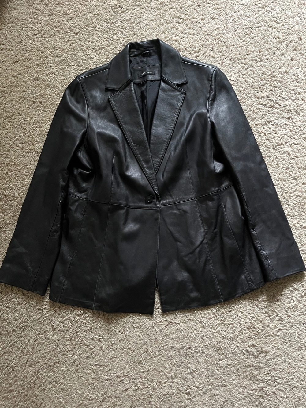 Valerie Stevens VTG Women’s Black Leather Jacket XL
